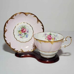 Paragon Teacup and Saucer Pink Floral Vintage